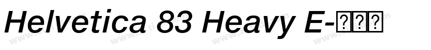 Helvetica 83 Heavy E字体转换